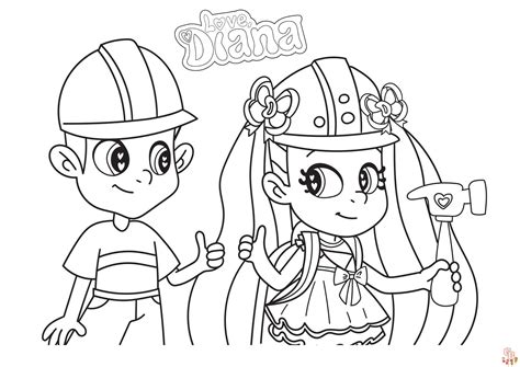 : I. . Diana and roma coloring pages